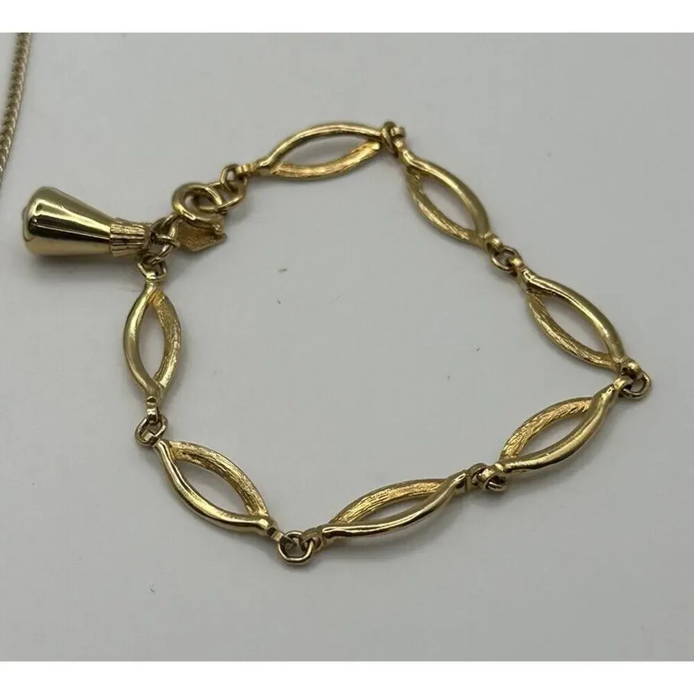 Vintage Sarah Coventry Gold Tone Necklace‎ And Bracelet Lot